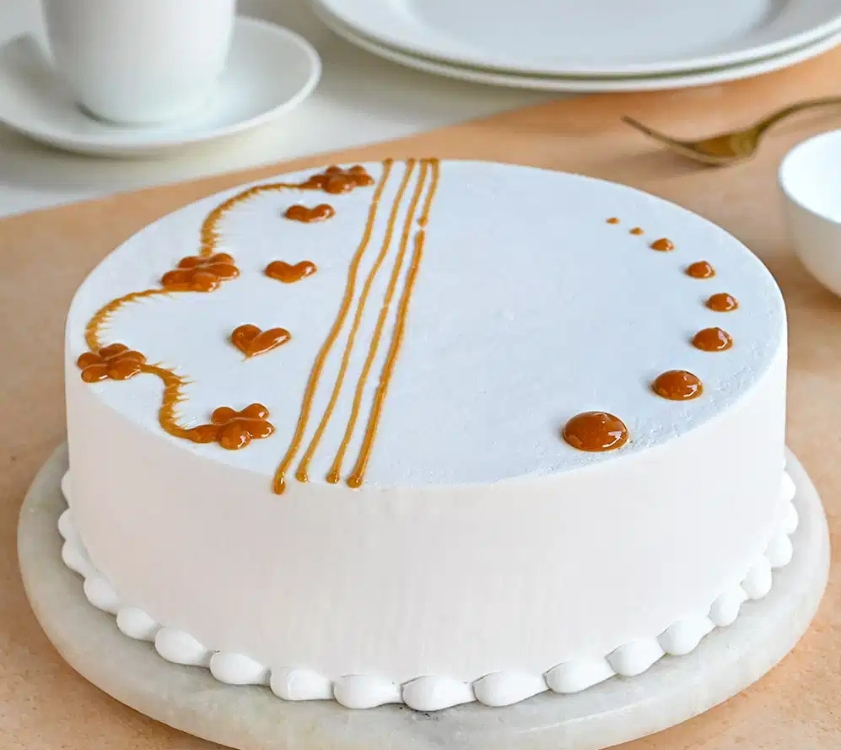 Dad's Vanilla Caramel Cake - Fresh Cake